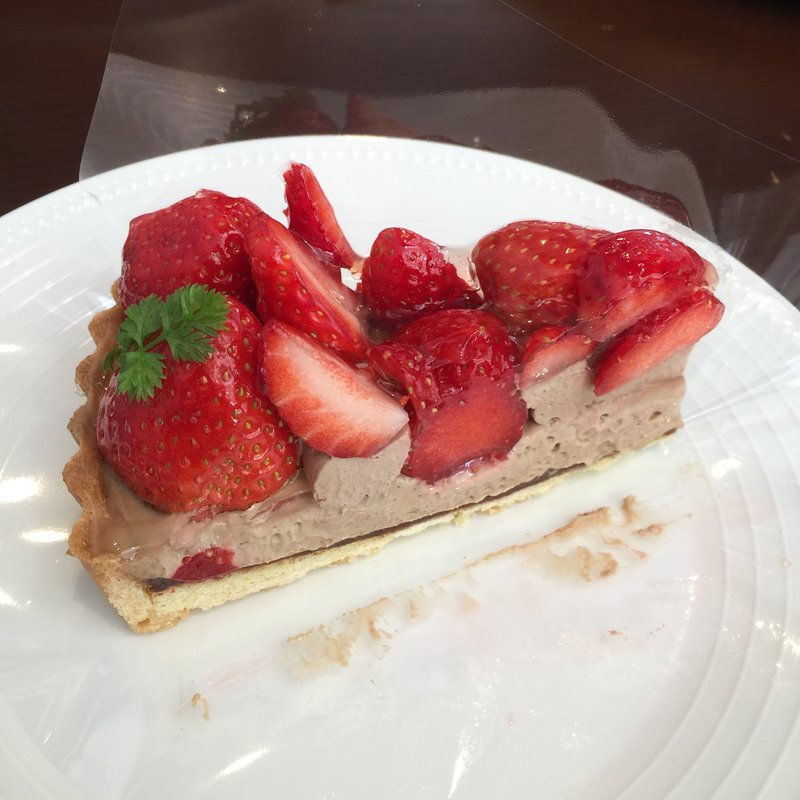 チョコあまおうタルト(フルーツピークス つくば店)