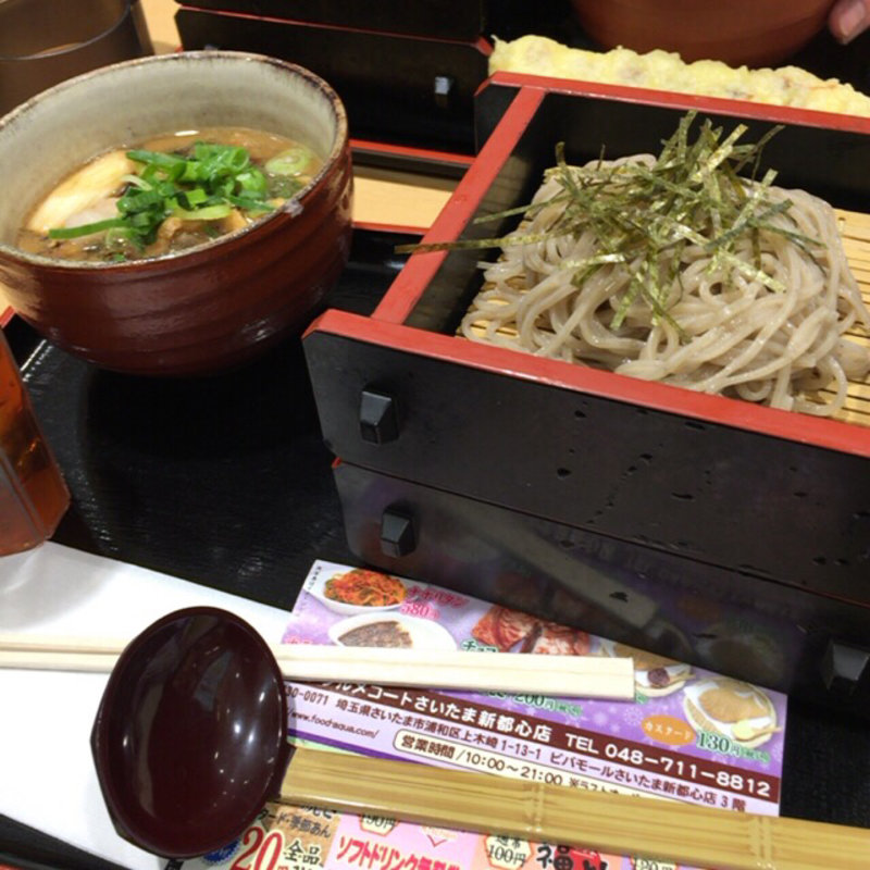 肉汁重ねそば(福よし・お多福 新都心店)