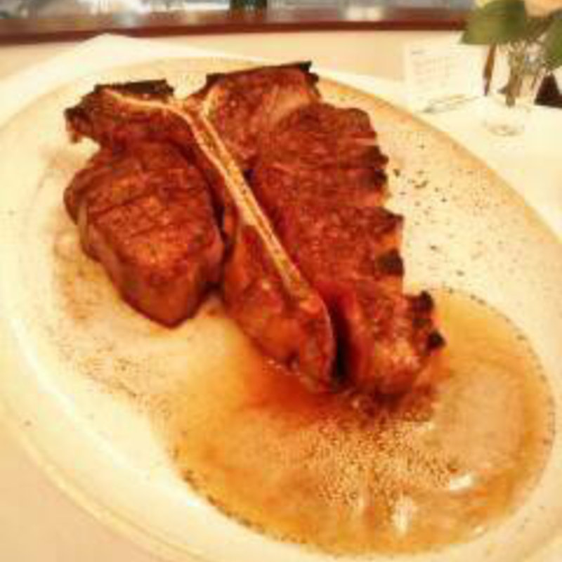 Tボーンのディナーセット(43°STEAKHOUSE)