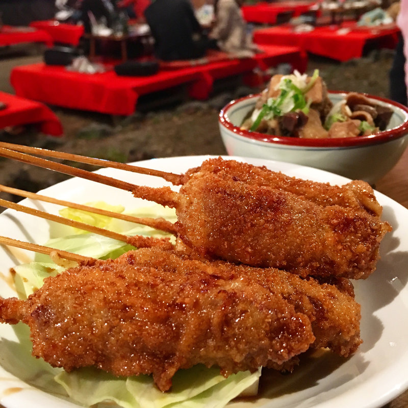 串カツ(円山公園 花見茶屋みやび)