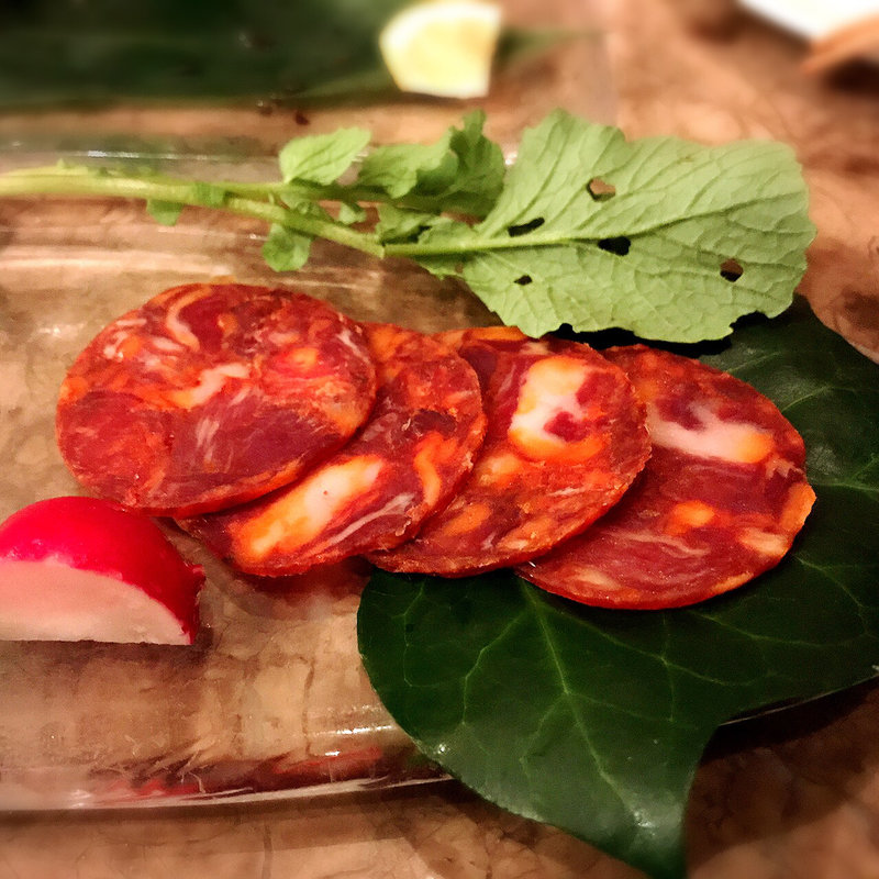 イベリコ豚のチョリソとサルシチョン(エンボカ 東京)