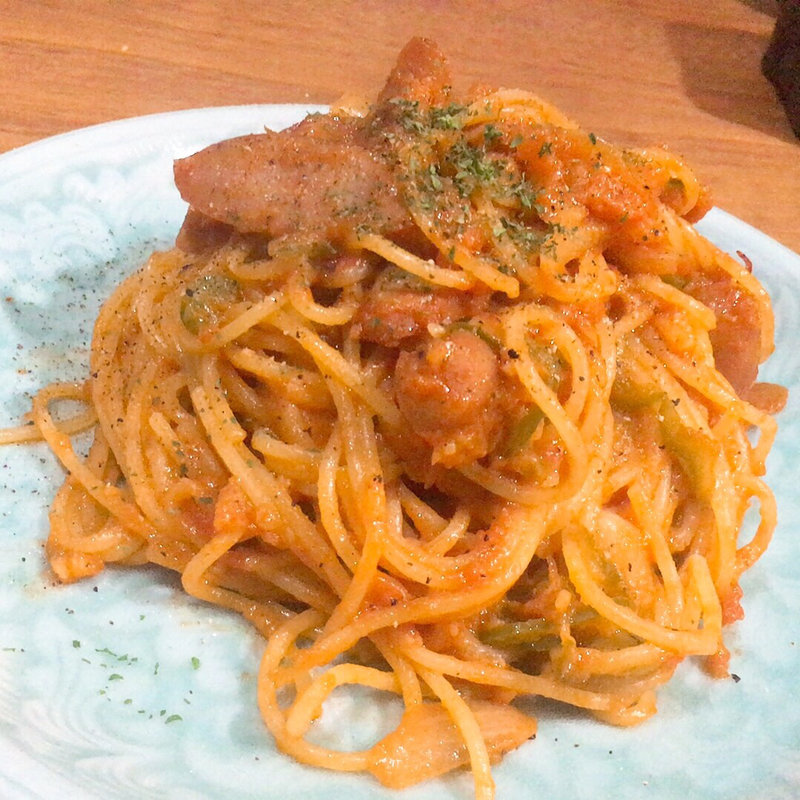 超手抜きなナポリタン(朝めし酒場ナニコレ食堂)