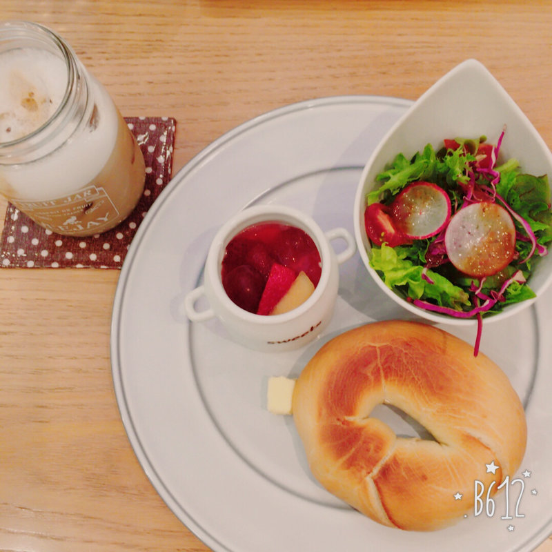 ベーグルモーニングセット(カフェティーザー)