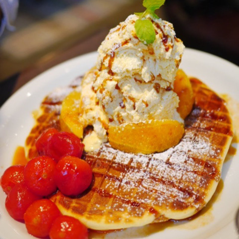 ワッフルパンケーキ(メロウ ブラウン コーヒー 自由が丘本店 （MELLOW BROWN COFFEE）)