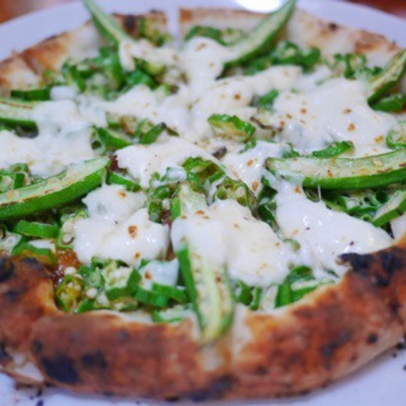 オクラのピザ(エンボカ軽井沢 旧軽井沢店 （enboca軽井沢）)