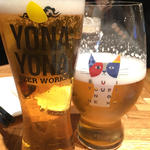 水曜日のネコと僕ビール君ビール(YONA YONA BEER WORKS 赤坂店 （よなよな ビアワークス【旧店名】よなよな ビアキッチン）)