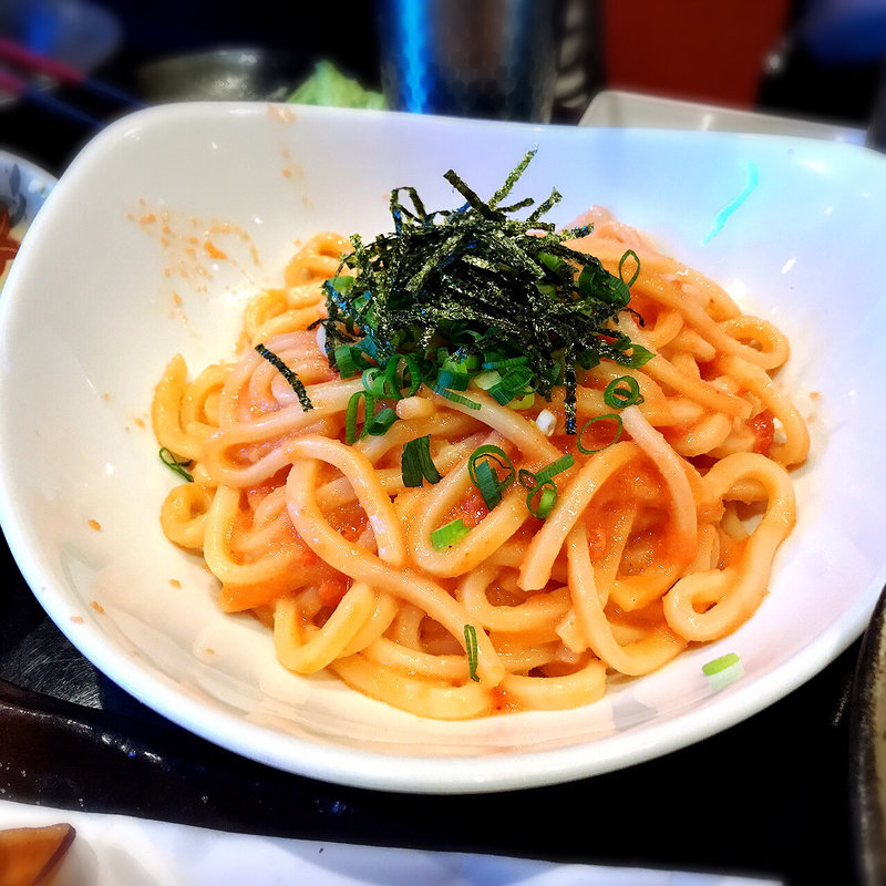 明太バターうどん(おでんや潮)