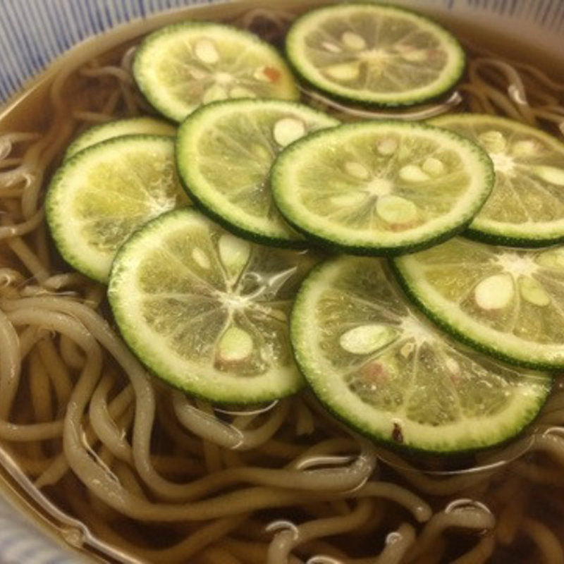 スダチ蕎麦(酒とそば まるき)