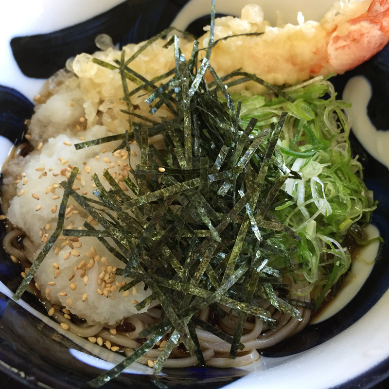 天そば定食(そば処 にし村)