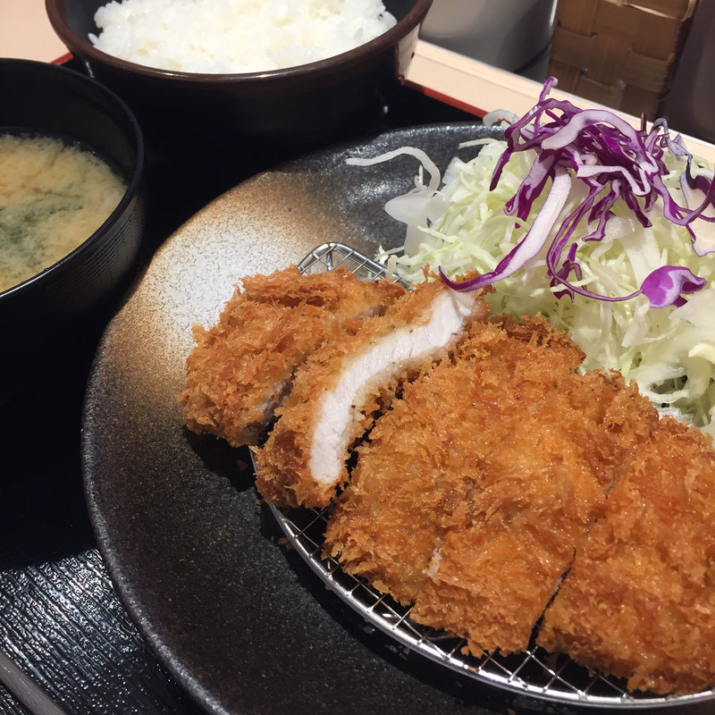 得朝ロースかつ定食(松のや 貝塚店)