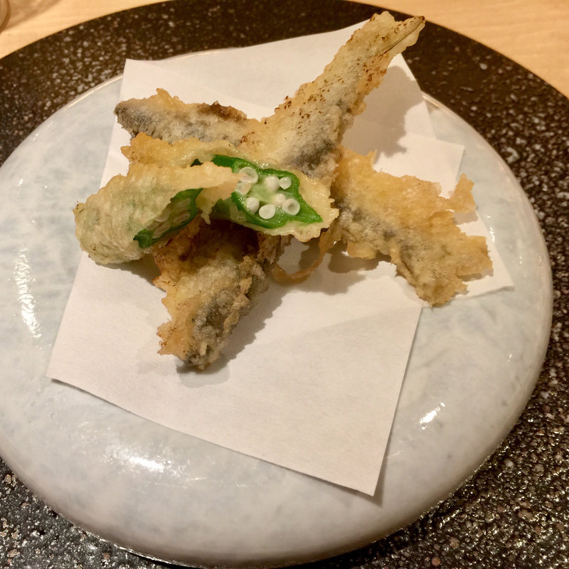 稚鮎の天ぷら(椿)