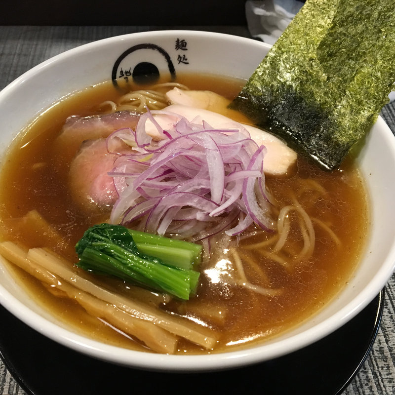 鶏と魚介の醤油らーめん(麺処 蛇の目屋大文字)