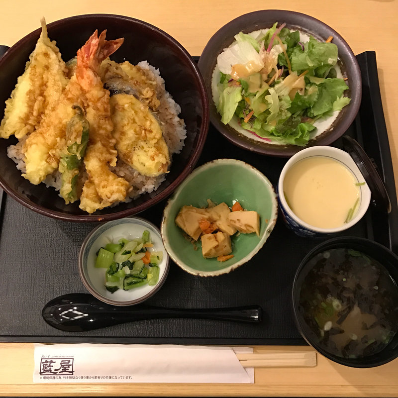 上天丼ランチ（茶碗蒸し付き）(藍屋 東大和店)