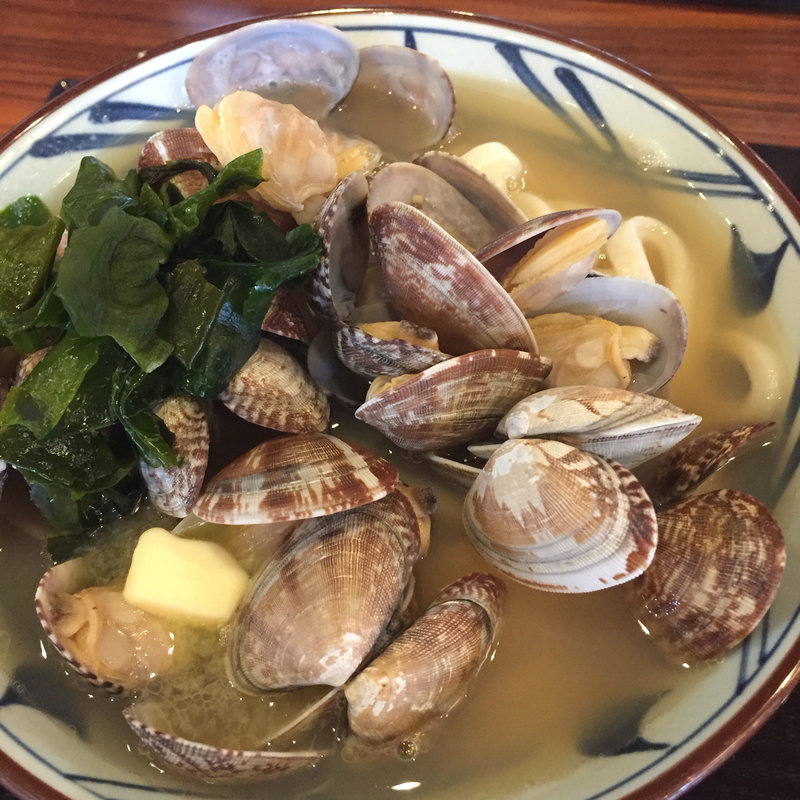 あさりバターうどん 並(丸亀製麺泉佐野)