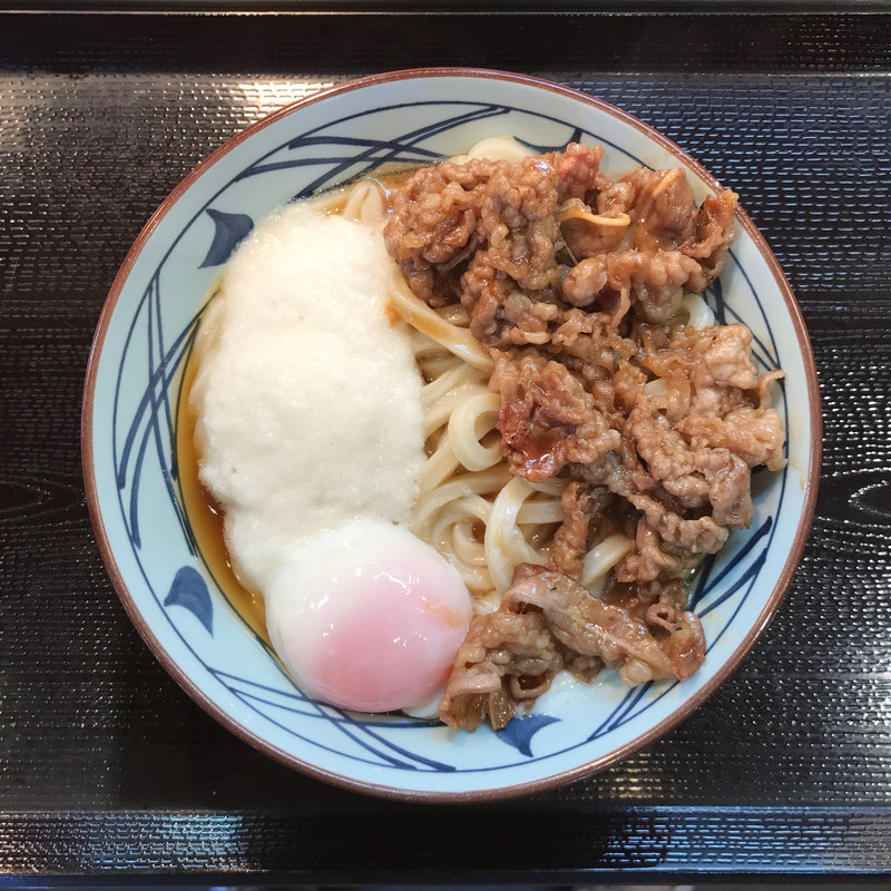 牛とろ玉うどん（大）(丸亀製麺立川若葉)