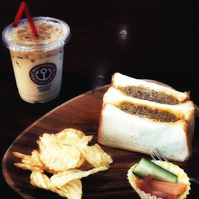 サンドウィッチ カフェラテ(アンカーコーヒー マザーポート店 )