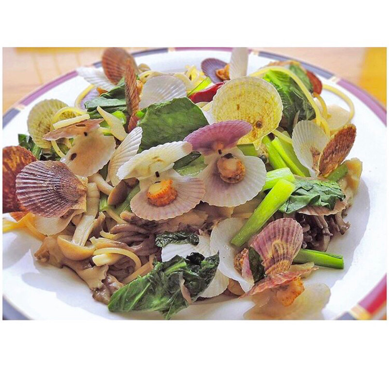 ベビーホタテのパスタ(かなっぺ )