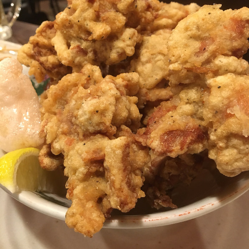 バカ盛り唐揚げ(やきとん筑前屋 葛西店)
