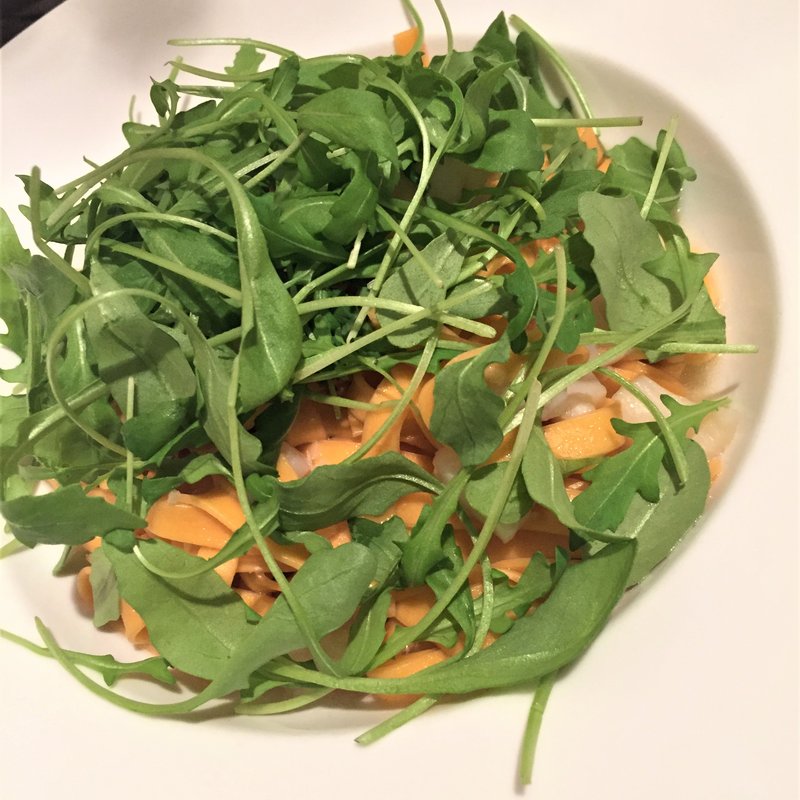 ホタテとたっぷりルッコラのペペロンチーノ(Barbaro たまプラーザ)