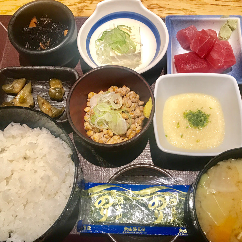 納豆定食(やえす初藤 （はつふじ）)