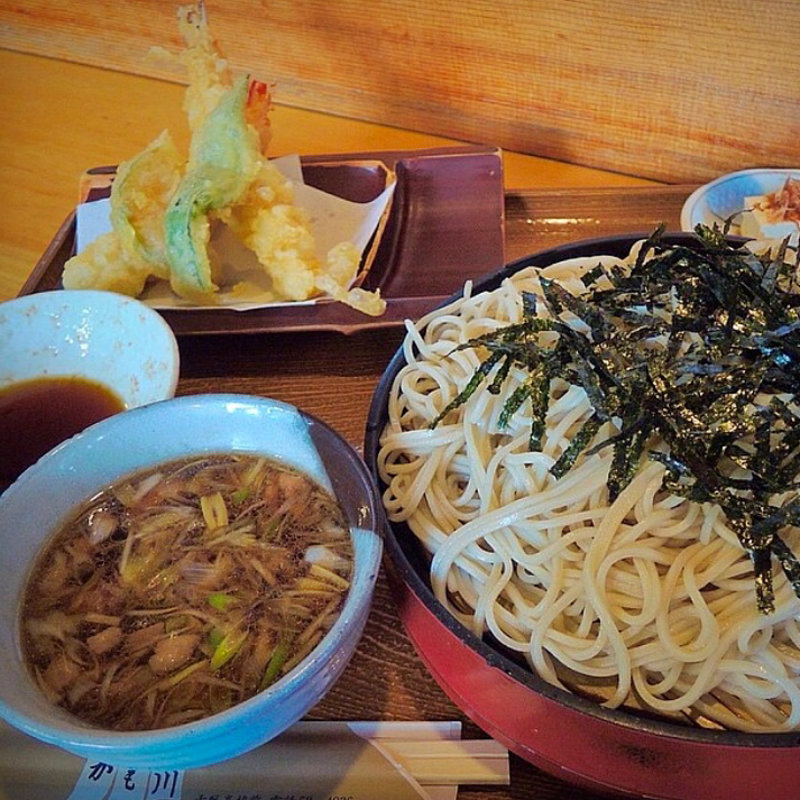 鴨天ざる(そば処かも川 )