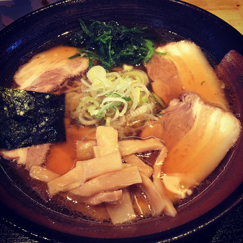 特製比内地鶏醤油チャーシューめん(細麺)(らーめん比内亭 郡山店 )