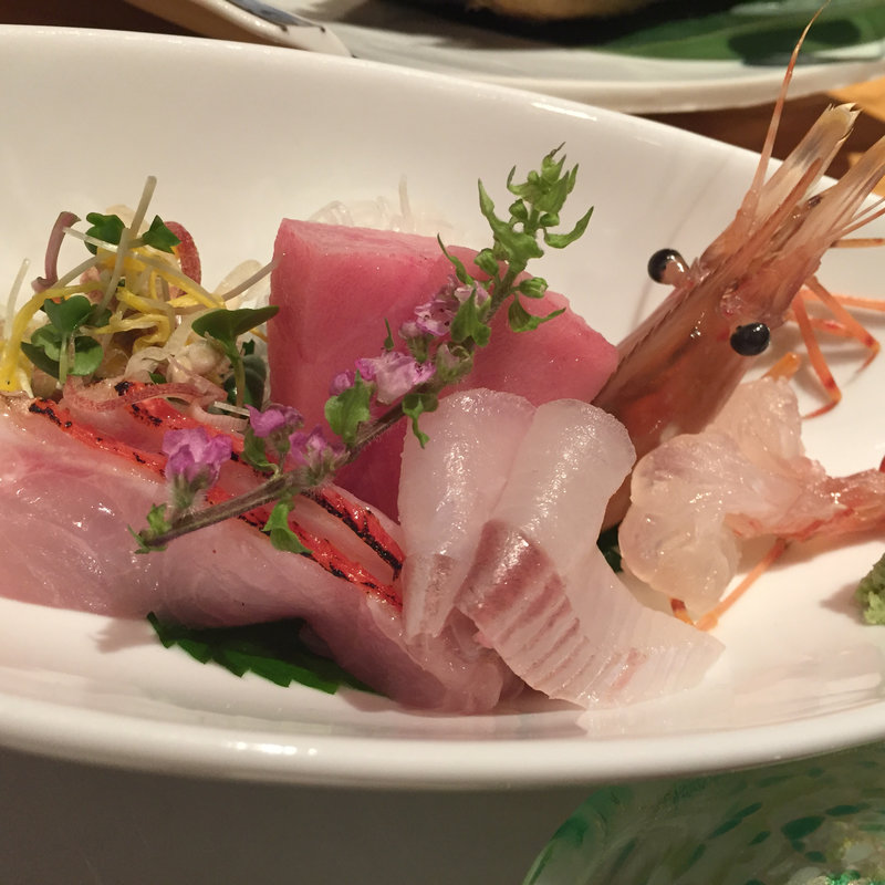 飲み放題付きお任せコースの刺身盛り(さとや )