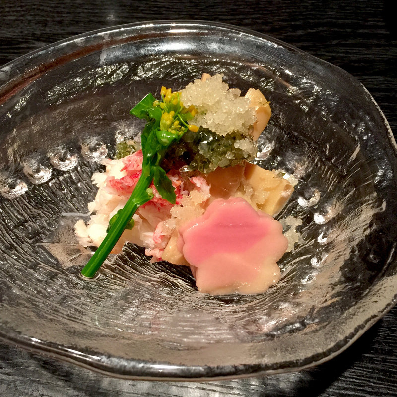 若竹と蟹のジュレかけ(更科 斉とう （さらしなさいとう）)