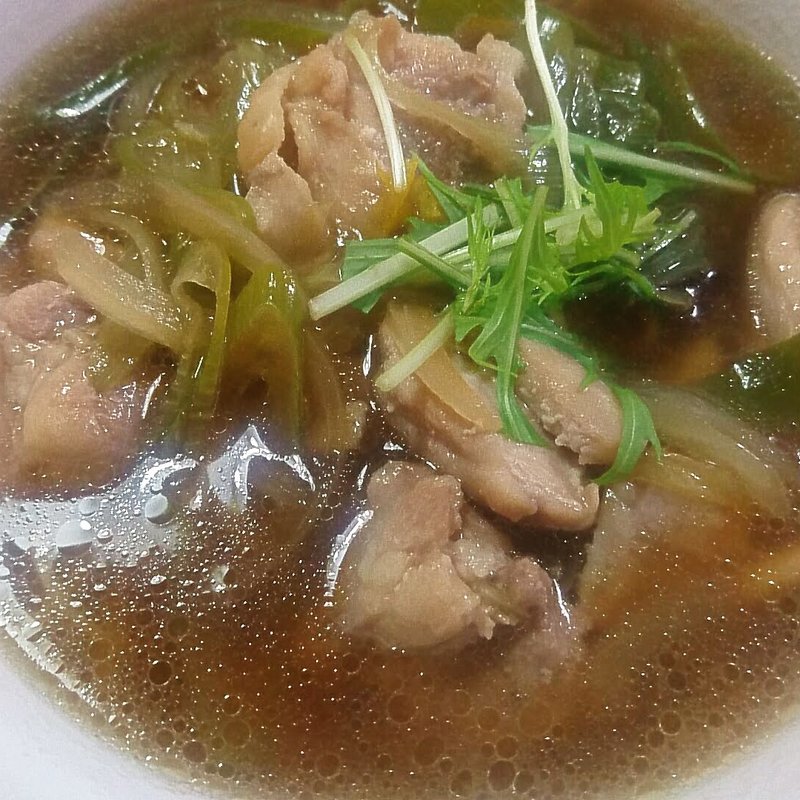 温かいそば　鳥(手もみそばいけもり )