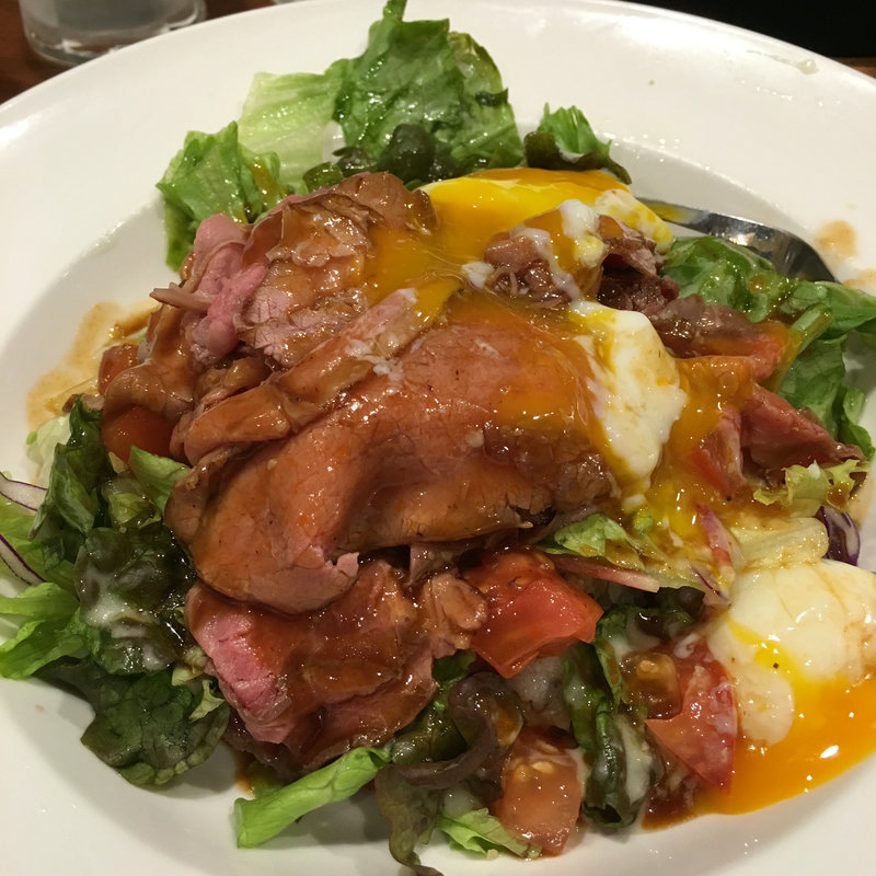 ローストビーフの十三穀米サラダごはん デザートセット(ガスト 明石大久保店)