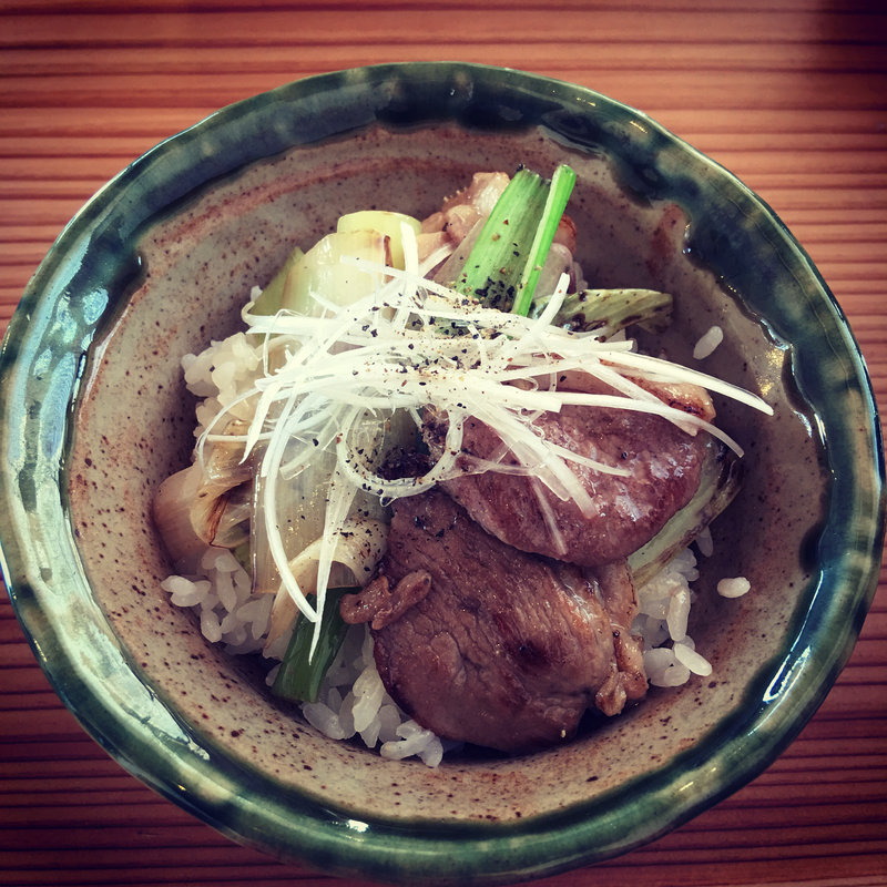 ミニ鴨ネギ丼(らーめん 鴨屋)