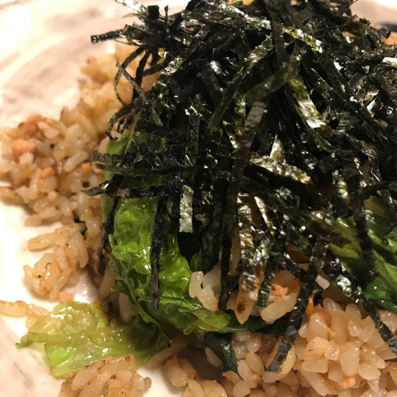 鮭とレタスのチャーハン(酒処あかり)