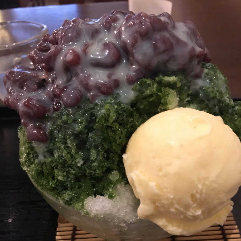 宇治ミルク金時バニラのせ(甘味処 川越あかりや)