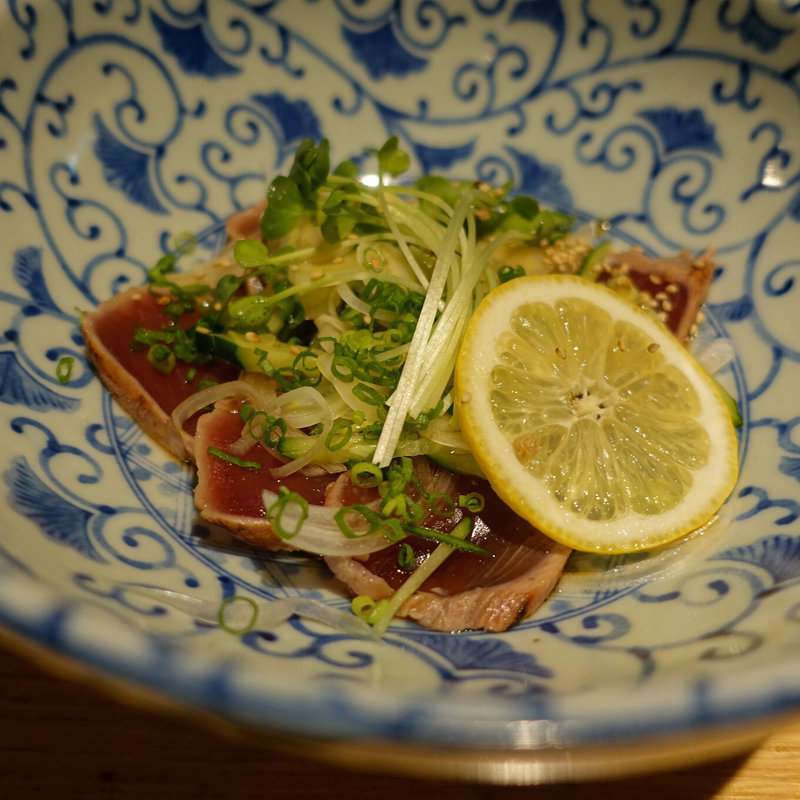 初カツオのたたき(カレーうどん ひかり TOKYO)