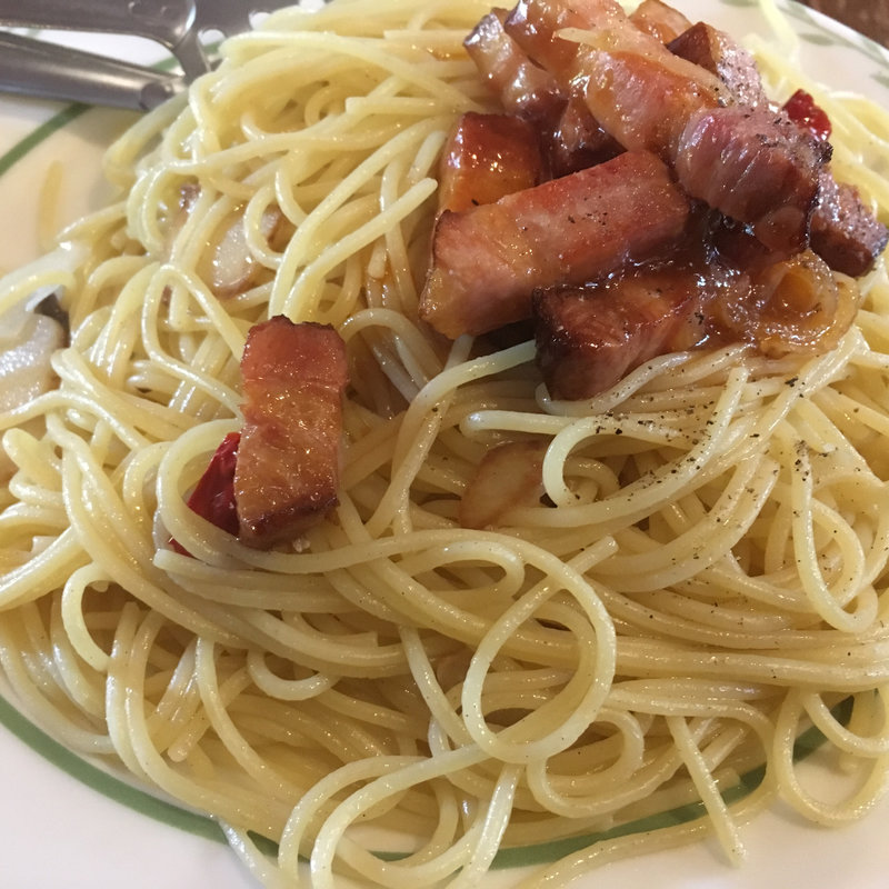 てりやきベーコンのアーリオオーリオ(HIROSHI)