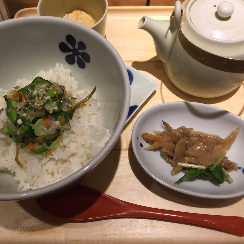 刻み菜漬けのぶぶだし茶漬け(だし茶漬け えん 有楽町イトシア店)