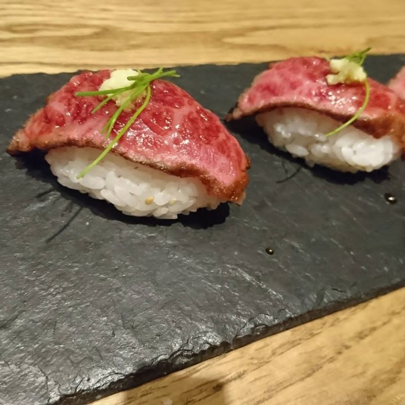 和牛イチボの炙り　手鞠風(GRILL&DINING用賀倶楽部)