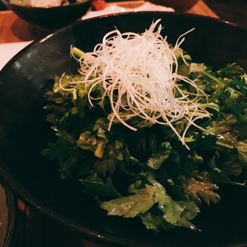 春菊サラダ(恵比寿 それがし)