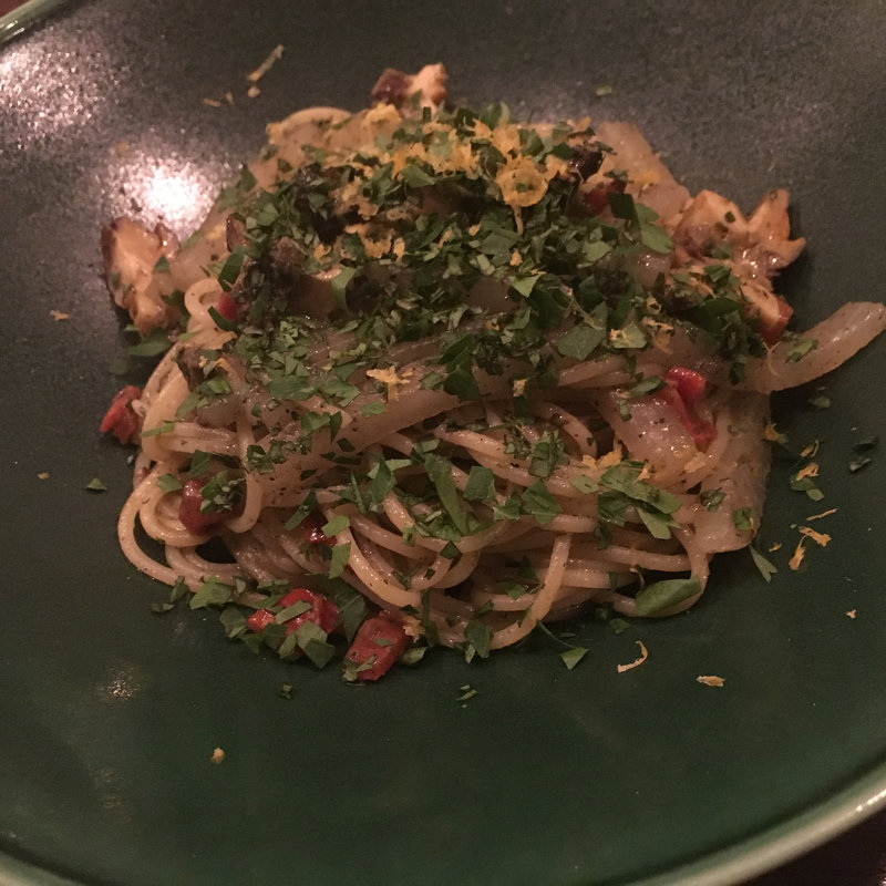 姫サザエと大根のスパゲティ(KNOT)