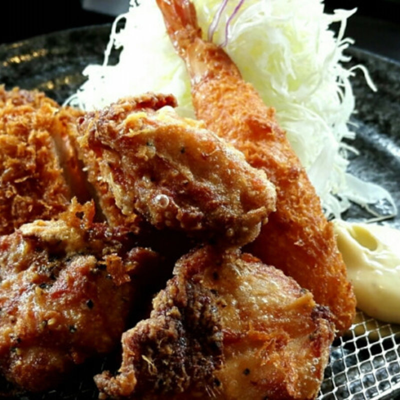 三種盛定食(かつ丼元宇治 小倉店 )