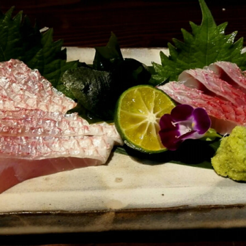 アカマチ(ハマダイ)刺身(土香る )