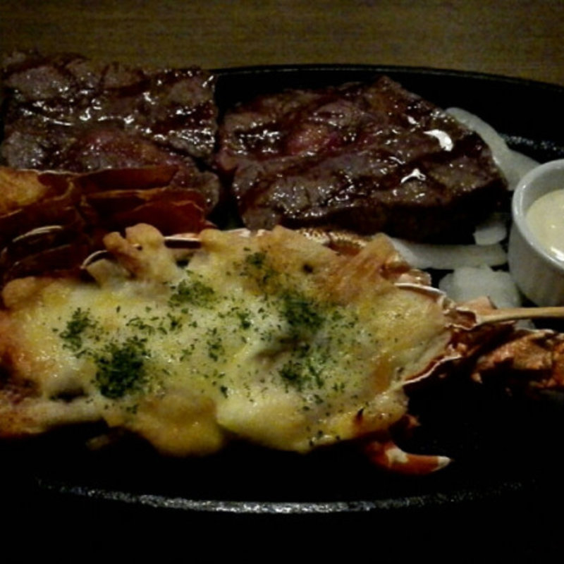 ミスジとロブスター半身セット(ステーキダイニング88 松尾店 （ハチハチ）)