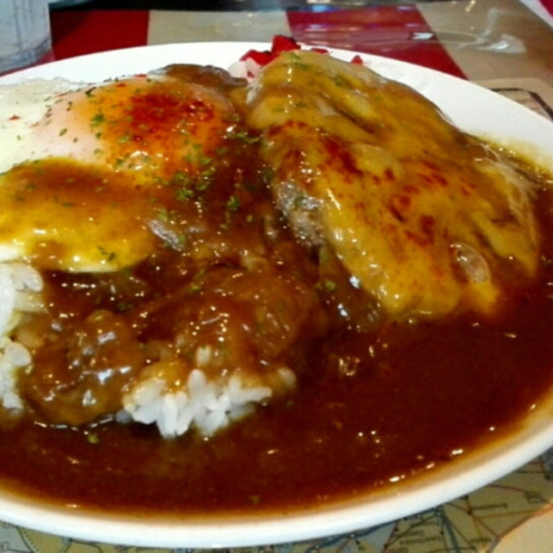 ロコモコカレー(ハングオンカフェ （HANG ON CAFE）)