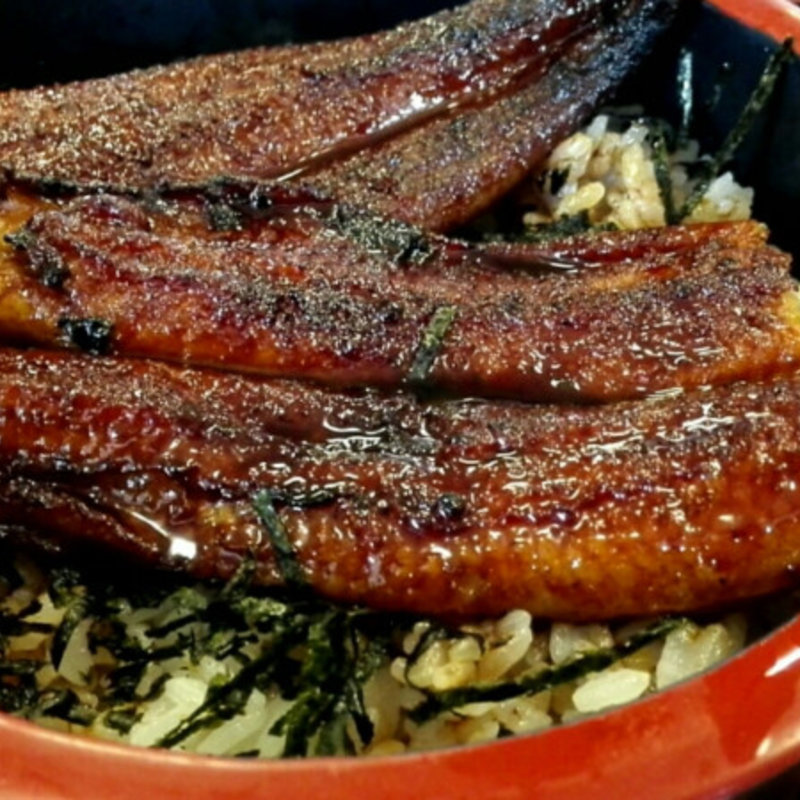 国産うなぎ丼ぶり あら出し汁付き(銀蔵 小野原本店)