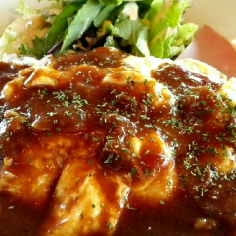 オムレツハヤシライス スープ付　コーヒー付(カフェ・デ・グランリュ )