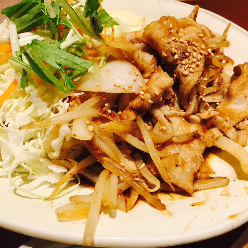 しょうが焼き定食(やよい軒 五反田店)