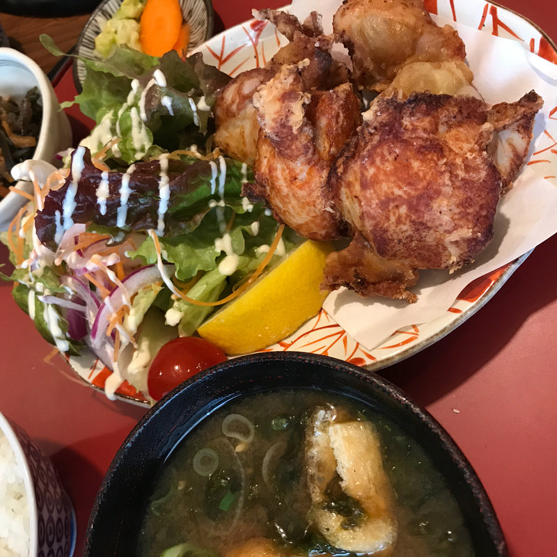 唐揚げ定食(定食屋しゃもじ)