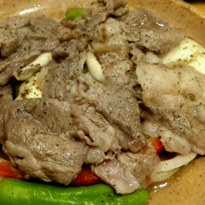 焼しゃぶ陶板定食 (岡喜本店 （おかきほんてん）)