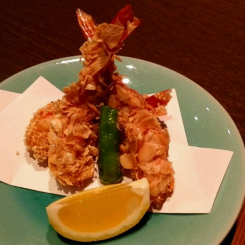 海老の三種揚げ(からく )