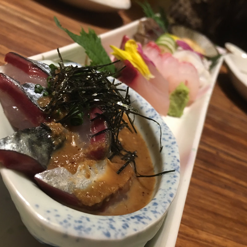 刺身盛り合わせ(博多ほたる 西中洲本店)